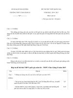 Đề thi thử THPT quốc gia môn Sử - THPT Cẩm Giàng II năm 2015