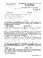 15 ĐỀ THI THỬ THPT MÔN SINH 2016 CÓ ĐÁP ÁN