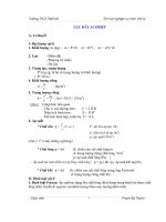 Một số bài tập về lực đẩy Acsimet