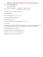 Đề thi học kì 1 lớp 9 môn Toán năm 2014 Trường THCS Phạm Kính Ân