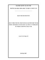 Hoàn thiện phương pháp đánh giá KPI phù hợp với hệ thống thẻ điểm cân bằng BSC tại công ty TNHH quốc tế UNIQUE LOGISTICS (việt nam) 