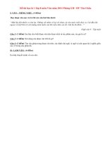 Đề thi học kì 1 lớp 8 môn Văn năm 2014 Phòng GD - ĐT Tân Châu