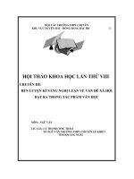 CHUYÊN đề rèn LUYỆN kĩ NĂNG NGHỊ LUẬN về vấn đề xã hội đặt RA TRONG tác PHẨM văn học (4) 