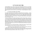 Đề cương học thuyết kinh tế nâng cao