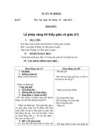 Giáo án lớp 1 (Học kỳ 2 và đầy đủ các môn).