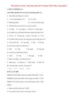 Đề thi học kì 1 lớp 7 môn Sinh năm 2014 THCS Phú Cường (Đề 1)