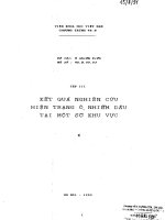 Kết quả nghiên cứu hiện trạng ô nhiễm dầu tại một số khu vực