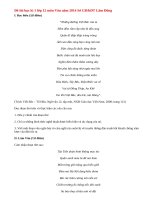 Đề thi học kì 1 lớp 12 môn Văn tỉnh Lâm Đồng 2014