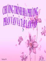 Bài giảng ngữ văn 7 bài 18 chương trình địa phương phần văn và tập làm văn 4 