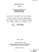 Cơ sở lý thuyết và ứng dụng vật liệu nguội nhanh vi tinh thể vô định hình có tính năng sử dụng cao