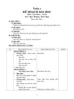 Giáo án lớp 1 (Cả năm và đầy đủ các môn).