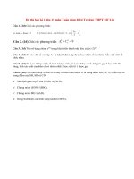 Đề thi học kì 1 lớp 11 môn Toán năm 2014 Trường THPT Mỹ Lộc