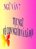 Bài giảng ngữ văn 7 bài 19 tục ngữ về con người và xã hội 14 