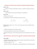 Đề thi học kì 1 lớp 9 môn Vật Lý năm 2014 THCS Quảng Trạch (Đề 1)