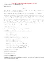 Đề thi học kì 1 lớp 4 môn tiếng việt năm 2014 (P1)