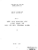 Kết quả nghiên cứu luật pháp về bảo vệ môi trường biển