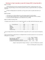 Đề thi học kì 1 lớp 11 môn Địa Lý năm 2014 THPT Lê Quý Đôn (Đề 2)