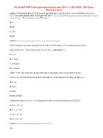 Đề thi thử THPT Quốc gia môn Hóa học năm 2015 - ĐH Ngoại Thương (Lần 1)