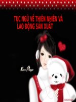 Bài giảng ngữ văn 7 bài 18 tục ngữ về thiên nhiên và lao động sản xuất 9 