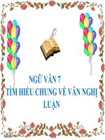 Bài giảng ngữ văn 7 bài 18 tìm hiểu chung về văn nghị luận 3 