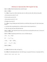 Đề thi học kì 1 lớp 8 môn Hóa THCS Nguyễn Văn Tiệp