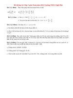 Đề thi học kì 1 lớp 7 môn Toán năm 2014 THCS Nghi Phú