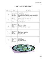 Giáo án lớp 1 (Cả năm và đầy đủ các môn).