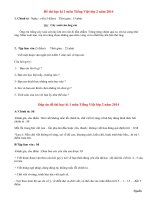 Đề thi học kì 1 lớp 2 môn Tiếng Việt năm 2014