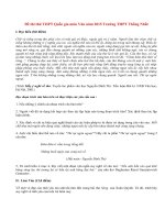 Đề thi thử THPT Quốc gia môn Văn năm 2015 THPT Thống Nhất