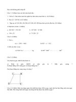 Đề thi cuối học kì 1 lớp 4 môn Toán huyện Xuyên Mộc năm 2014