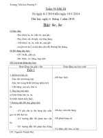 Giáo án môn Tiếng Việt lớp 1 (Học kỳ 2).