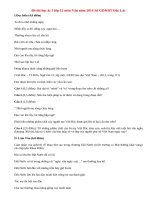 Đề thi học kì 1 lớp 12 môn Văn năm 2014 - Đăk Lăk