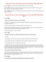 Đề thi học kì 1 lớp 11 môn Lịch Sử năm 2014 THPT Minh Thuận (Đề 1)