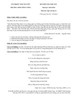 Đề thi cuối học kì 1 lớp 12 môn Văn THPT Sông Công năm 2014