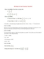 Đề thi học kì 1 lớp 7 môn Toán năm 2014