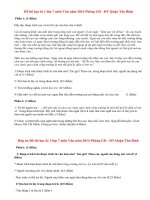 Đề thi học kì 1 lớp 7 môn Văn năm 2014 - Quận Tân Bình