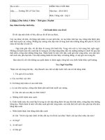 Đề thi học kì 1 lớp 3 môn Tiếng Việt năm 2014 - TH Lê Văn Tám