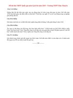 Đề thi thử THPT Quốc gia môn Lịch Sử năm 2015 - Trường THPT Hàn Thuyên