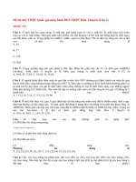 Đề thi thử THPT Quốc gia môn Sinh 2015 THPT Hàn Thuyên (Lần 2)