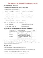 Đề thi học kì 1 lớp 7 môn Sinh THCS Lê Văn Tám năm 2014