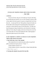 Chuyên đề sử DỤNG dãy NHỊ PHÂN TRONG một số bài TOÁN đếm 