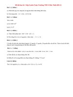 Đề thi học kì 1 lớp 6 môn Toán Trường THCS Đức Ninh (Đề 2)