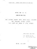 Mô hình ghép nối một – hai chiều mô phỏng dòng chảy và chế độ mặn ở cửa sông