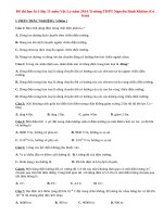 Đề thi học kì 1 lớp 11 môn Vật Lý năm 2014 Trường THPT Nguyễn Bỉnh Khiêm (Cơ bản)