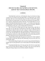 Chuyên đề một số câu hỏi   bài tập rèn LUYỆN kĩ NĂNG LỊCH sử VIỆT NAM GIAI đoạn 1945 1954 
