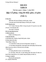 Giáo án môn Đạo đức lớp 1 (Học kỳ 2).