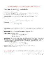 Đề thi thử THPT Quốc Gia môn Toán năm 2015 THPT Lục Ngạn số 1