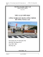 Trình bày ứng dụng phương pháp đổ bê tông bằng ván khuôn trượt