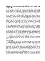 MỘT SỐ BIỆN PHÁP RÈN KĨ NĂNG ĐỌC DIỄN CẢM