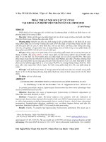 PHẪU THUẬT NỘI SOI CẮT TỬ CUNG TẠI KHOA SẢN BỆNH VIỆN NHÂN DÂN GIA ĐỊNH 2010